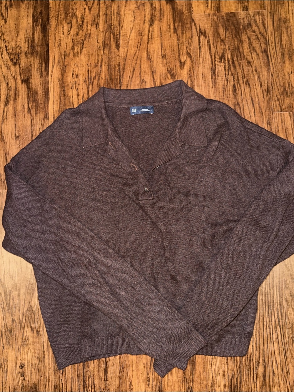 GAP Women’s Espresso Collared Sweater